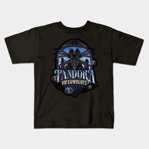 Pandora Viperwolves Kids T-Shirt by MindsparkCreative